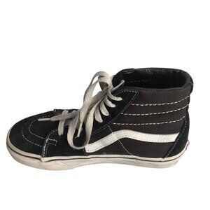 Vans Sk8-Hi Canvas Suede Sneakers 500714 Black Womens 5 Mens 3.5 Skater Grunge